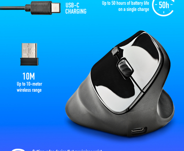 RATON EVO MOKSHA WIRELESS NEGRO NGS