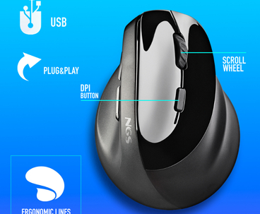 RATON EVO MOKSHA WIRELESS NEGRO NGS